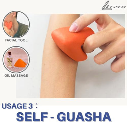 LEZER Large Trigger Massage Point, Manual Massage Ball, Muscle Knot Release Tool, Deep Tissue Relief, Hip Flexor Iliacus Back Psoas Hand Foot Myofascial Physical Therapy, 3.5 inｘ3 in, Orange - style: 04 - Large Trigger Orange