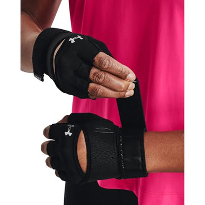 Under Armour Women's Weightlifting Glove - color: (001) Black / Black / Silver, size: Small