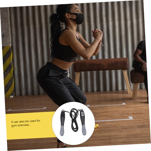 Smart Counting Jump Rope for Adults Ergonomic Non-slip Handle Fitness Skipping Rope with Digital Counter Outdoor Exercise Tool for Weight Loss and Endurance Training