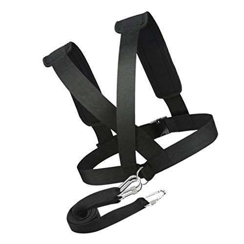 INOOMP Harness Trainer Power Sled Workout Harness Tire Pulling Harness Physical Training Resistance Rope Kit for Improving Stamina Agility Strength