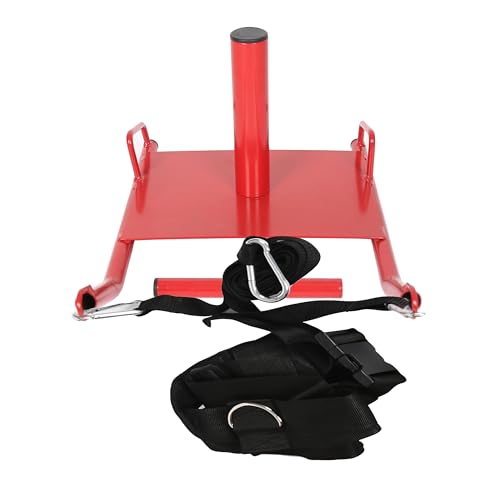 Power Speed Sled w/Harness&Padded Weighted Drag Sport Training Running Football Sled for Fitness Strength Training and Athletic Exercise