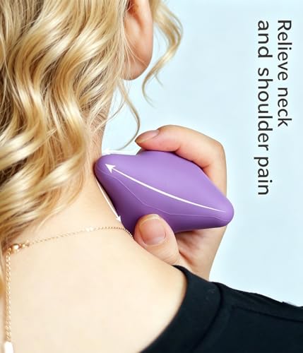 Manual Trigger Point Massage Tool Manual Massager Ball for Muscle Knot Deep Tissue Relief Myofascial Release Physical Therapy Hip Hand Back Small Massager Ball for Plantar Fasciitis Pain Relief Purple - color: Purple