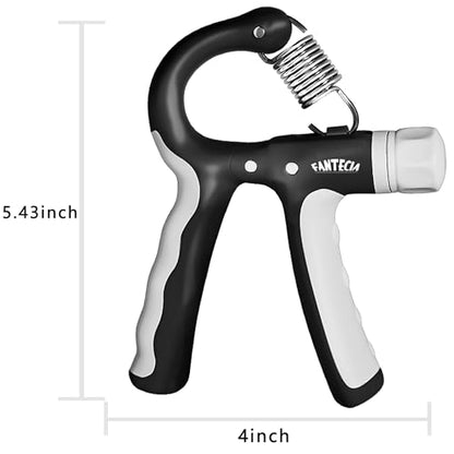 Hand Grip Strengthener for Kids and Youth, Adjustable Resistance Hand Gripper 11-45Lbs, Hand Grips for Strength Training, Stress Relief Grip - color: Black-2 pack