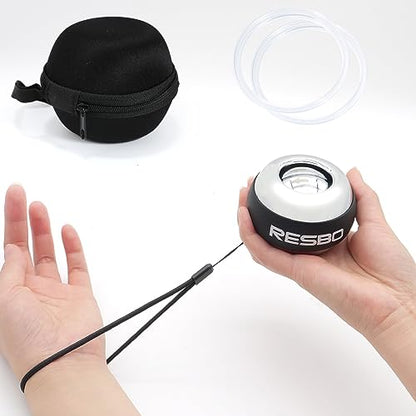 All Metal Gyro Ball, Auto Start Wrist Ball Hand Strengthener Wrist Exerciser