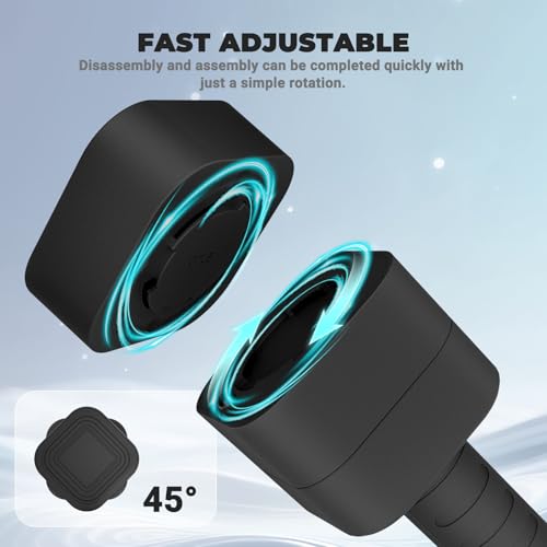 Ragebby Adjustable Dumbbell Set of 2, Weights for Men and Women at Home - color: BLACK, style: 10LB(5LB Pair)