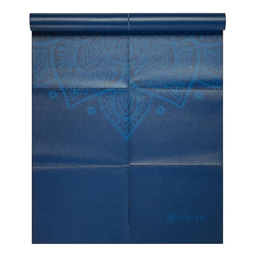 Gaiam Yoga Mat - Folding Travel Fitness & Exercise Mat - Foldable Yoga Mat for All Types of Yoga, Pilates & Floor Workouts (68"L x 24"W x 2mm Thick)