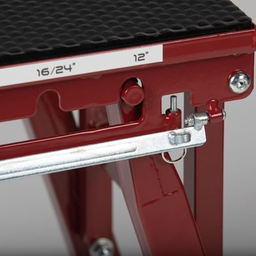 Titan Fitness Adjustable Steel Plyometric Box, 12", 16", 20" & 24" Height Settings, Heavy-Duty Plyo Jump Box for Box Jumps, Step-Ups, Agility, Conditioning & Home Gym Training
