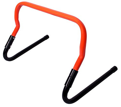 Set of 5 Metal Adjustable Speed Training Hurdles by Trademark Innovations (Orange)