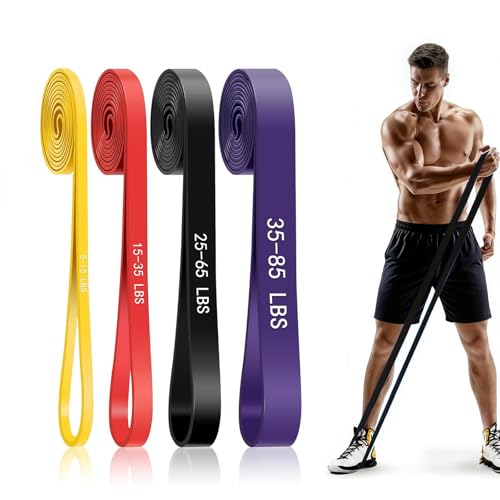 Pull Up Bands, Resistance Bands, Exercise Bands for Full-Body Training, Pull Up Assistance Bands Set for Men & Women, Fitness, Physical Therapy, Stretch Workout Bands at Home, Gym