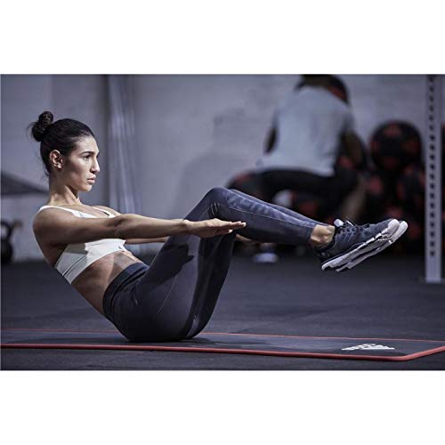 adidas 10mm Extra Thick Training Mat with Carrying Strap and Non-Slip Textured Base - Cushioned Workout Mat for Home Gym, Floor Workouts, and Intense Exercises - Portable and Durable