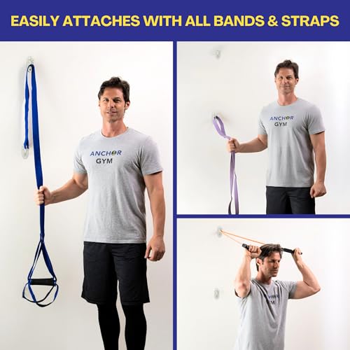 Mini H1 (Set of 3) - Resistance Band Wall Anchors for Home Workouts | Wall Mount Anchor for Resistance Bands, Stretch Straps & Suspension Trainers