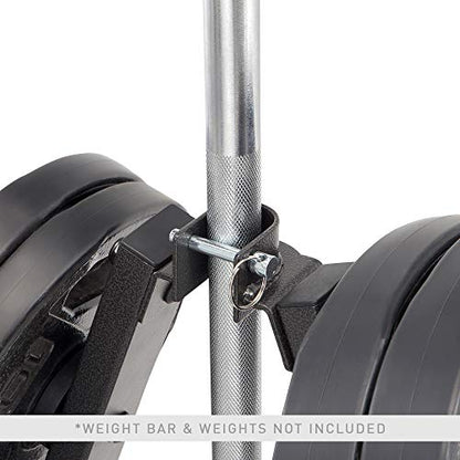 Marcy Olympic Weight Plate Tree for 2-Inch Plates Weight Storage Rack - color: A-Frame - Black