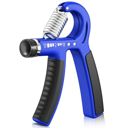 FitBeast Grip Strengthener Forearm Strengthener, Adjustable Hand Grip for Strength Training & Rehabilitation, 10-132 lbs Resistance, Ideal for Athletes and Physical Therapy - color: Dark Blue