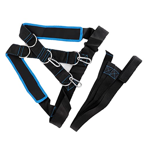 Adjustable Sled Harness, Harness Resistance Band Belt Sports Equipment Weight Sled Harness Set Pulling Strap for Workout Sled Pulling