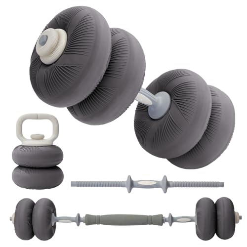 YOTTOY Weights Dumbbells Set,Free Weight Set with Connector, 4 in1 Dumbbells Set Used as Barbell, Kettlebells, Push up Stand, Weight Plate, Fitness Exercises for Home Gym - size: 20LB