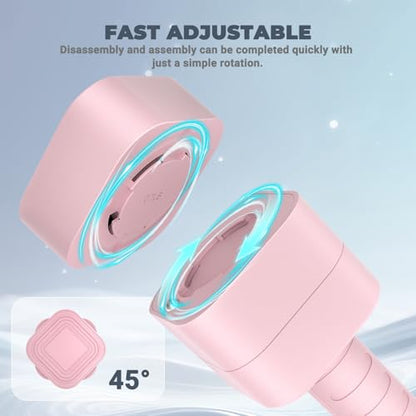 Ragebby Adjustable Dumbbell Set of 2, Weights for Men and Women at Home, Anti-slip Handle, 3 in 1 Free Weights Dumbbells Set, 2lb/3lb/5lb/10lb/15lb/20lb for Pilates, Yoga, Strength Training