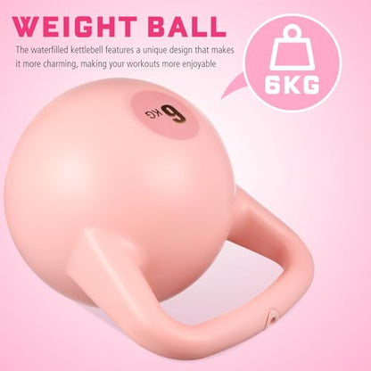 Kettlebell for Home Gym Strength Training Soft PE Water-filled Kettlebell for Versatile Resistance Workouts Portable Exercise Equipment for Full-