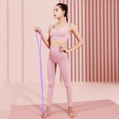 Fitness Stretch Bands - Exercise Bands, 18.1x4.5x1.7in Figure Eight Trainer, Resistance Rope, Portable Full Body Conditioning Tool | Arm Chest Expander Flexibility Strength Workout Indoor Outdoor Yoga