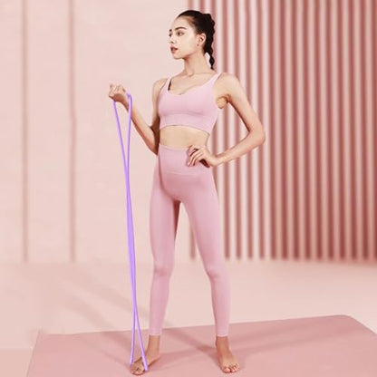 Fitness Stretch Bands - Exercise Bands, 18.1x4.5x1.7in Figure Eight Trainer, Resistance Rope, Portable Full Body Conditioning Tool | Arm Chest Expander Flexibility Strength Workout Indoor Outdoor Yoga