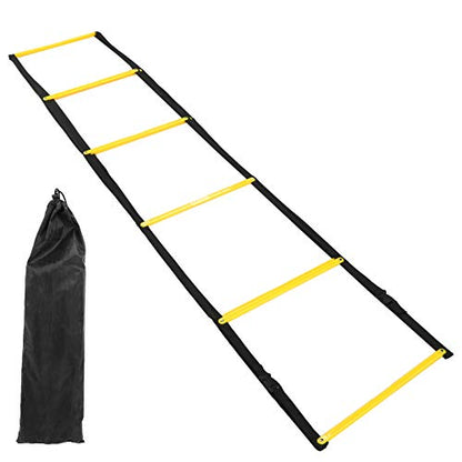 Speed Ladder for Football Footwork Training, Agile Speed Training Ladder with Anti - Slip Rungs, 14.4ft Fixed 10 - Rung Design with Carry Bag for Soccer Drills