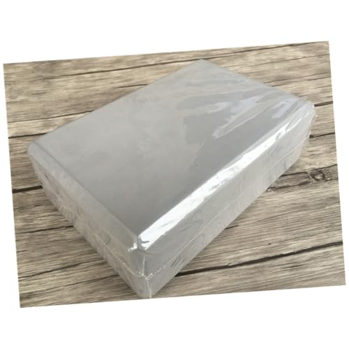 Levemolo 2 PCS Anti-skid High-density EVA Yoga Block Rectangular Supportive Exercise Cushion for Stability and Balance Grey Yoga Accessories for Home Workout and Stretching