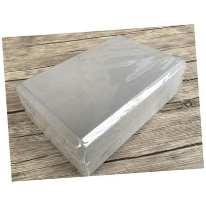 Levemolo 2 PCS Anti-skid High-density EVA Yoga Block Rectangular Supportive Exercise Cushion for Stability and Balance Grey Yoga Accessories for Home Workout and Stretching