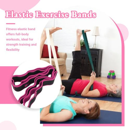 Elastic Exercise Bands, Physical Therapy Bands Yoga Stretching Strap Exercise Accessory Elastic Strap for Home Gym Fitness