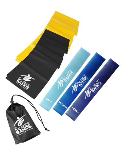 Resistance Bands – Exercise & Loop Stretch Bands for Working Out, Physical Therapy & Home Gym – 100% Natural Latex, Free Workout Videos Endorsed Co Owned By 2024 Gold Medalist
