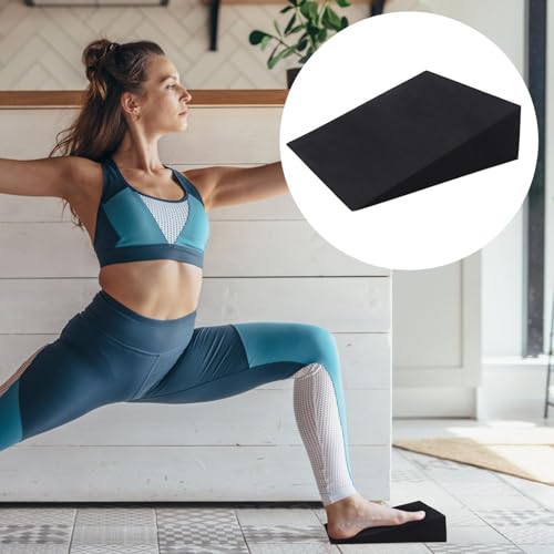 Squat Wedge Blocks Flexible Lightweight Incline Foot Stretch Wedge - color: Black 28×25×9 (1 piece)