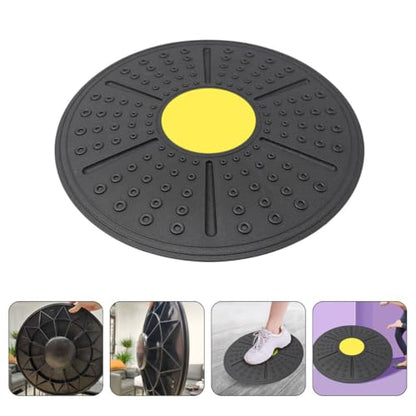 Balance Board for Balance Training and Sensory Rehabilitation, Non-slip Yellow Equilibrium Training Device for Home Fitness and Yoga Exercise