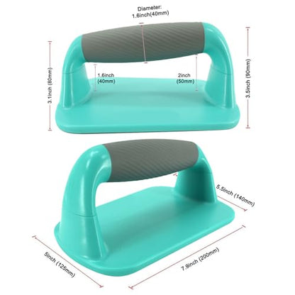Floor Push Up Handles, with Ergonomic Non-Slip Grip, Blue, Home Workout Equipment, Fitness Push Up Tool, Multi-Functional Design, for Gym, Pilates, Yoga, Boxing