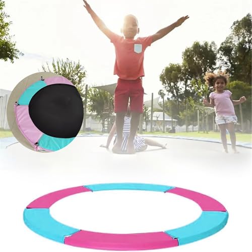 Mini Trampoline Pad, 4FT 5FT Waterproof Trampoline Safety Pads Tear-Resistant Trampoline Spring Covers Multicolor Children's Surround Spring Foam Cover Accessories Round Frame Pad for Outdoor - size: 5FT