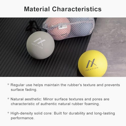 Therapy Massage Balls (2-Pack), High-Density Fascia Balls for Targeted Muscle Relaxation & Daily Recovery - Dawn Yellow + Dawn Yellow (50D+50D) - color: Dawn Yellow + Dawn Yellow (50d+50d)