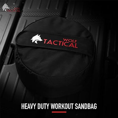 WOLF TACTICAL Sandbag Workout Bag Sand Bags for Weight Training Workout Sandbag Fitness Sand Bag - color: 100 LB (Red)