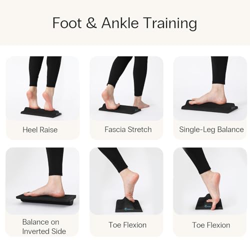StrongTek Plantar Fasciitis Relief Foot Stretcher Pad, High-Density EVA Calf Stretching Block for Heel Pain, Achilles Tendon & Foot Arch Therapy, Portable & Lightweight