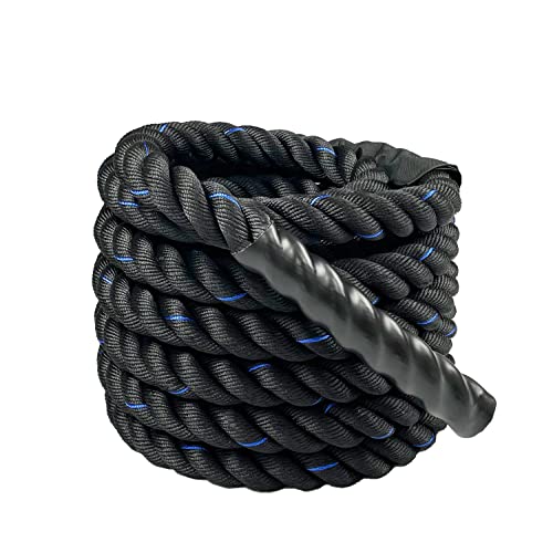 Heavy-Duty Battle Rope 1.5in x 40ft Conditioning Workout Tool for Cardio HIIT Cross Training