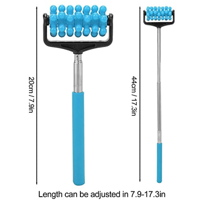 Ymiko Massage Stick, Yoga Massage Stick for Men and Women Granular Body Massage Tool Telescopic Roller Massage Stick Home Neck Leg Back Body Massage Stick(Sky Blue)
