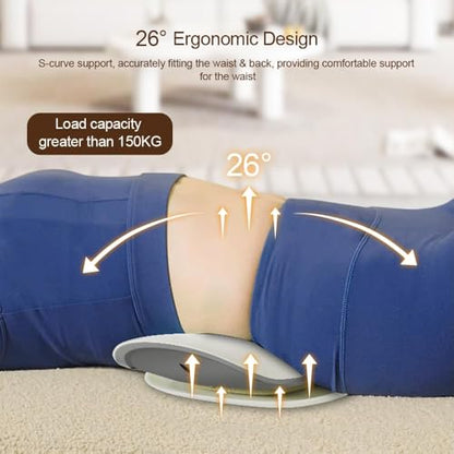 Electric Lumbar Traction Device, Back Stretcher for Lower Back, 3 Heating Levels and Vibration Lumbar Traction Massager