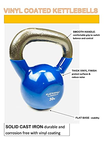 Vinyl Coated Cast Iron Kettlebell Weight