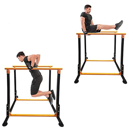 Multi-Function Dip Stands Home Gym Parallel Bars Workout Dip Station Strength Training Fitness