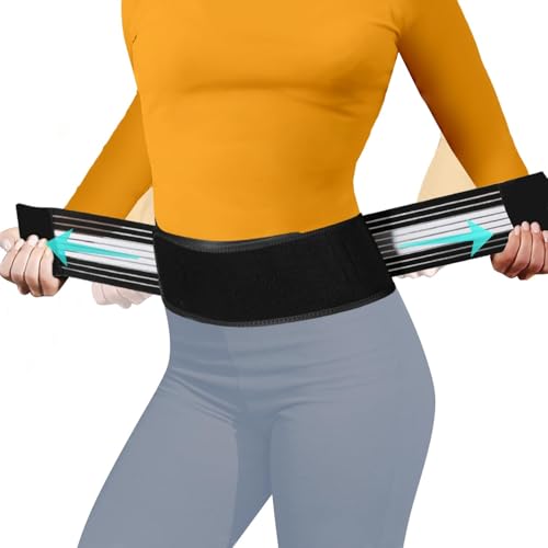 Lightweight Back Brace for Lower Back Pain Under Clothes - Relief from Sciatica, Hip and Spine Pain - Breathable & Adjustable Lumbar Support Belt for Home, Work and Exercise - Suitable for Women&Men - size: Medium