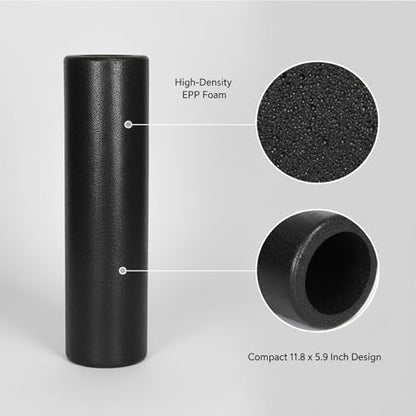 EPP Foam Roller, High-Density Firm Support for Yoga and Stretching, Compact 11.8 x 5.9 Inch Design (1 PC)