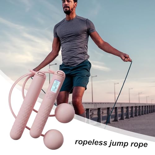 Skipping Rope With Counter Gra vity Ball Without Rope,Gra vity Ball Jump Rope,Gra vity Ball Skipping, Relativelk Jump Rope For Adults,Weighted Jump Rope With Counter,Smart Anti-Slip Training Equipment