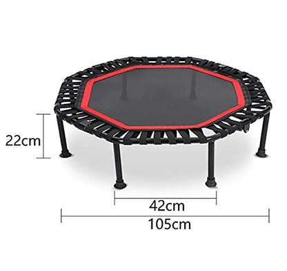 Replacement Trampoline Pad Outdoor Fitness Mute Foldable Trampoline Mini Exercise Rebounder for Adults Indoor/Garden Workout Equipment,Maximum Load 200Kg,Diameter 40In