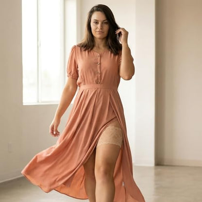 Bandelettes Original Patented Elastic Anti-Chafing Thigh Bands *Prevent Thigh Chafing* - color: Beige Onyx, size: Medium