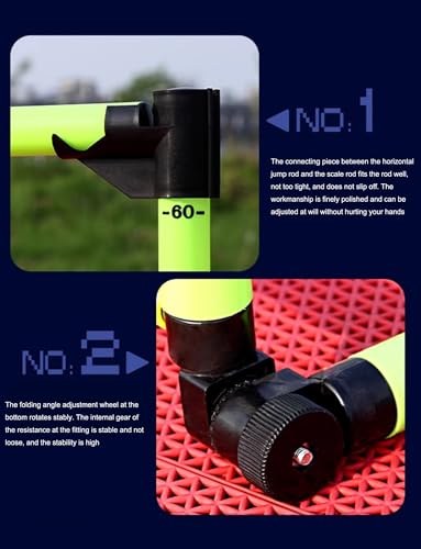Height Adjustable Hurdles, Adjustable Agility Hurdle and Speed Training Poles Set for Strength and Speed Enhancement in Sports Training, 5 PCS - size: 5 PCS