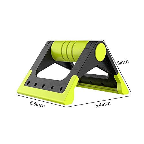 Push-up bracket-Fitness Equipment Push Up Bar, Folding Pushup Bracket with Nonslip Foam Handle Muscle Building Pipe Plug - color: Gray