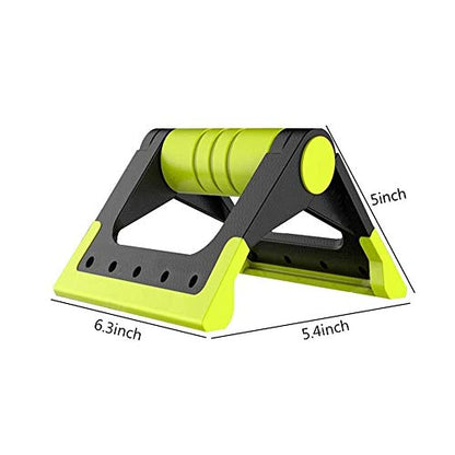 Push-up bracket-Fitness Equipment Push Up Bar, Folding Pushup Bracket with Nonslip Foam Handle Muscle Building Pipe Plug - color: Gray