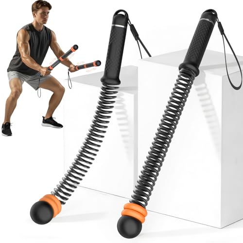 Ropeless Battle Ropes from AddWin, Upgraded Weighted Workout Ropes for Men Women Home Gym & Outdoor HIIT Workouts, Low-Impact Cardio & Muscle Training, Compact & Portable Fitness Equipment with Non-Slip Handles