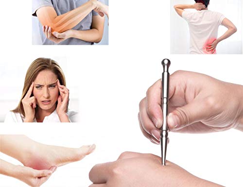 Acupuncture Pen-TMJ Massager Deep Tissue Massage Tool-Trigger Point Massage Relief Pain Therapy Tools Full Body Relaxing Trigger Self-Massage Acupressure Bar (A) - style: A